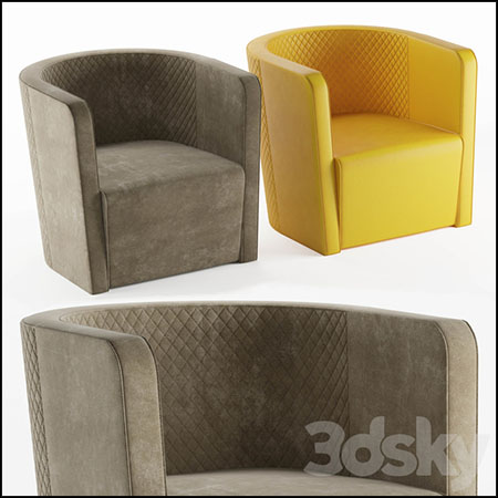 扶手椅沙发椅(RC 508)3D模型