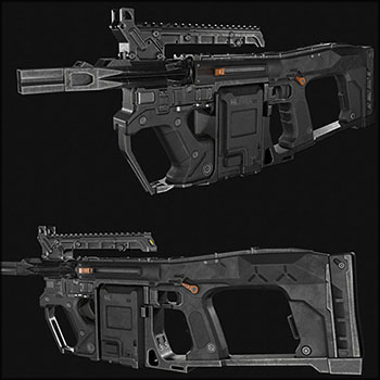 Lotus Rifle Textured步枪3D模型16设计网精选