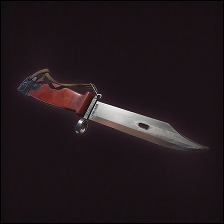 AK74刺刀匕首3D模型