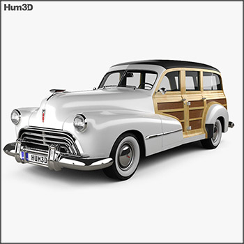 奥兹莫比尔Oldsmobile Special 66/68旅行车1947 3D模型16设计网精选