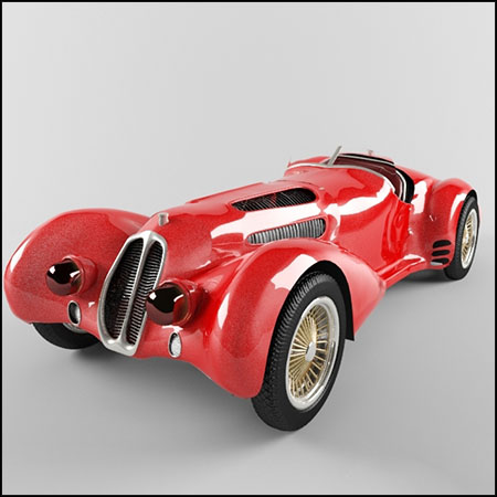 Alpha Romeo 19汽车玩具3D模型16素