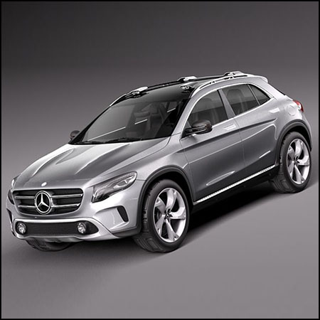 Mercedes-Benz GLA Concept 2013奔驰汽车3D模型16图库网精选