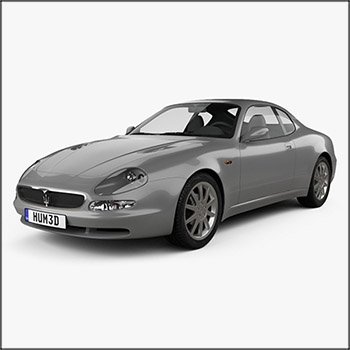玛莎拉蒂Maserati 3200 GT 1998 3D模型16设计网精选