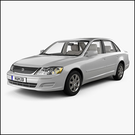 丰田Avalon XL带有高清内饰2001汽车3D模型16图库网精选