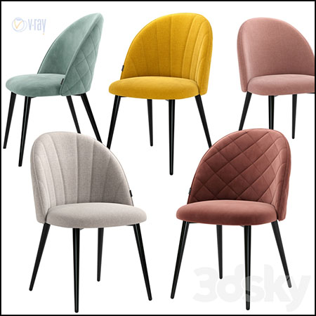 巴黎室内椅子3D模型16设计网精选