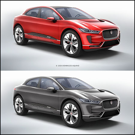 捷豹Jaguar I-Pace 2020 汽车3D模型16设计网精选