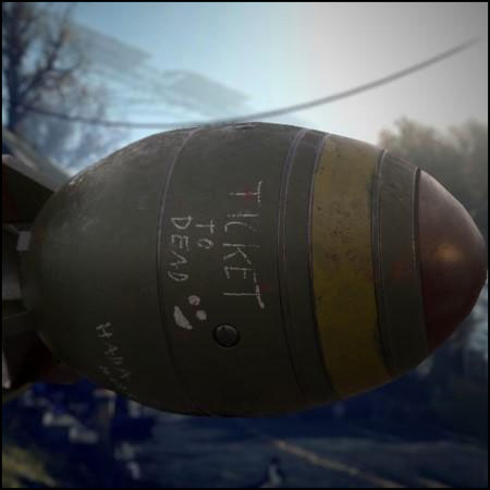 辐射游戏中的迷你核弹3D模型