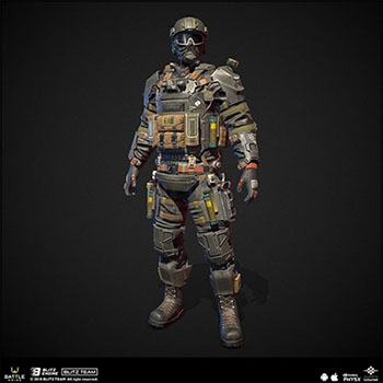 射击游戏突击队警察3D模型16设计网