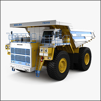 BelAZ 75310矿用自卸车2016 3D模型