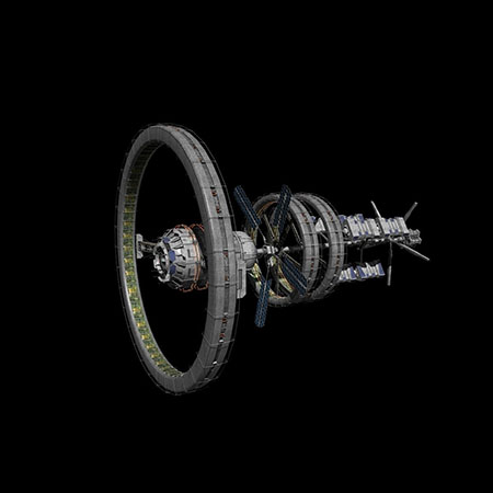 Babbage Station太空站3D模型16设计网精选
