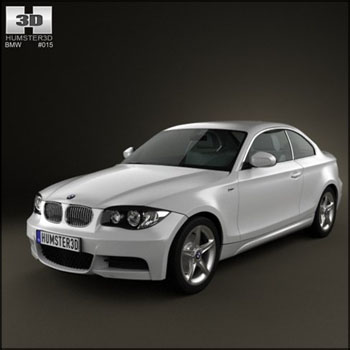 宝马汽车BMW 1 Series coupe 2009 3D模型16设计网精选