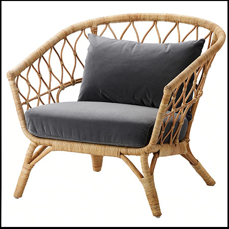 夏季凉椅竹椅3D模型