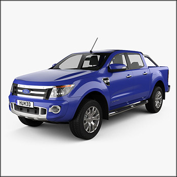 福特汽车Ford Ranger（T6）2011 3D模型素材天下精选