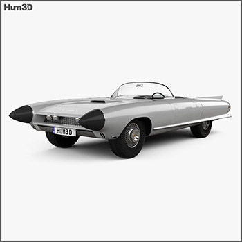 凯迪拉克Cyclone concept 1959 汽车3D模型16设计网精选
