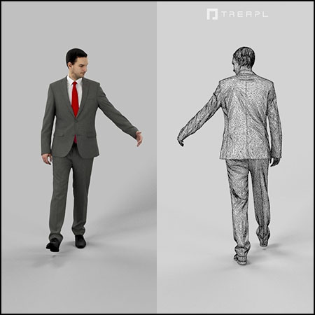 商务人士男人人物3D模型16设计网精选