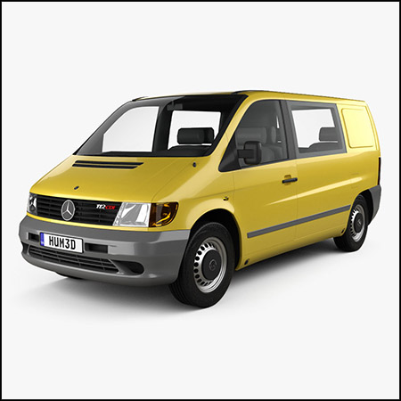梅赛德斯-奔驰Vito (W638) Kombi Van 1996商务车3D模型16设计网精选