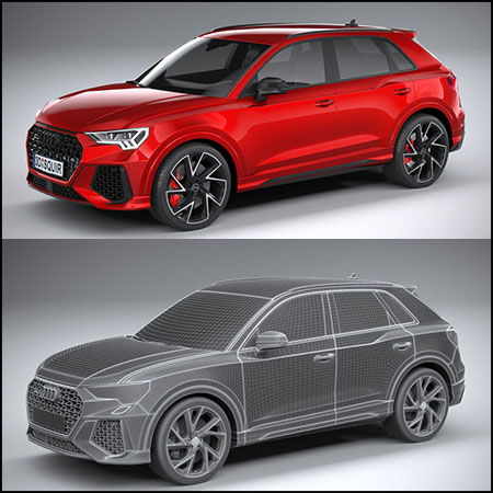 Audi RS Q3 2020 奥迪SUV汽车3D模型素材天下精选
