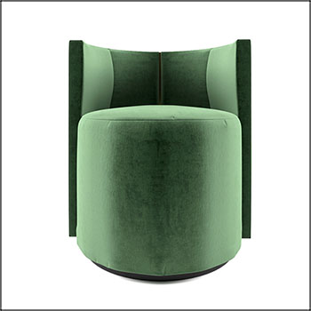 半圆形沙发椅扶手椅3D模型