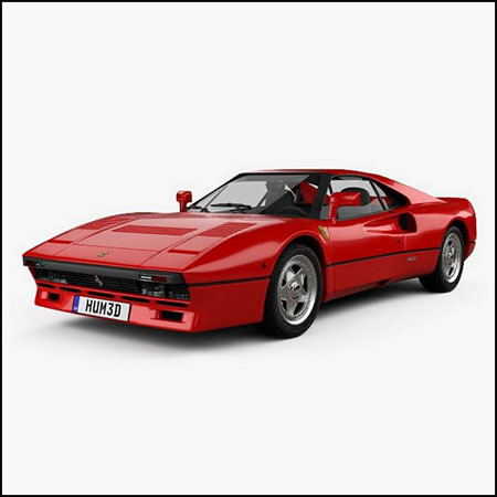 Ferrari 288 GTO 1984法拉利跑车汽车3D模型素材天下精选