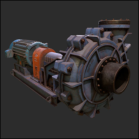 工业泵撬3D模型