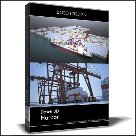港口码头集装箱运输工具3D模型16素
