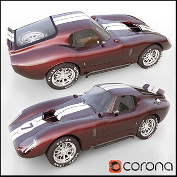 1965 Shelby Cobra Daytona经典汽车3D模型素材天下精选