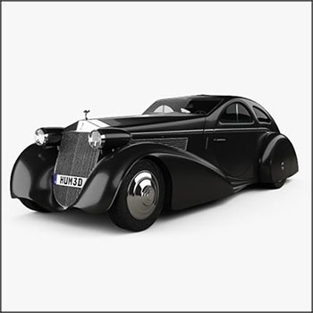 Rolls-Royce Phantom Jonckheere Coupe 1934 汽车3D模型