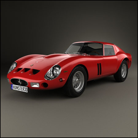 法拉利250 GTO（Series I）汽车跑车3D模型16素材网精选