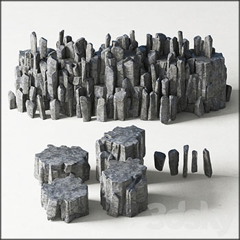 石头岩石3D模型