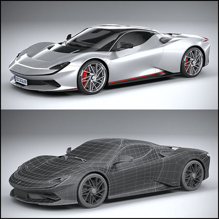 2020宾尼法利纳巴蒂斯塔跑车3D模型16图库网精选