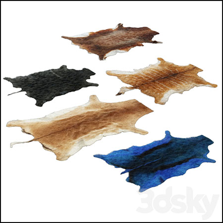 动物皮毛地毯3D模型16设计网精选