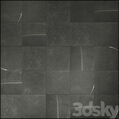 黑色大理石地板墙面3D模型