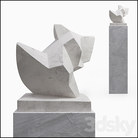 石膏雕塑3D模型16设计网精选