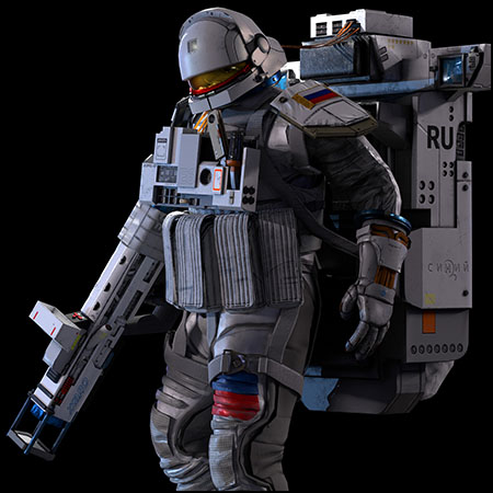 空间破坏者-宇航员游戏角色3D模型1