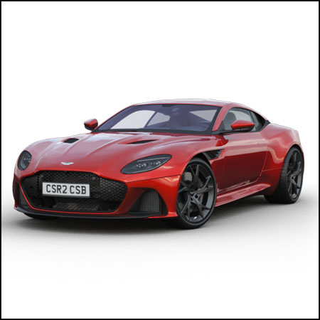 阿斯顿马丁 DBS Superleggera 2019汽车3D模型16设计网精选