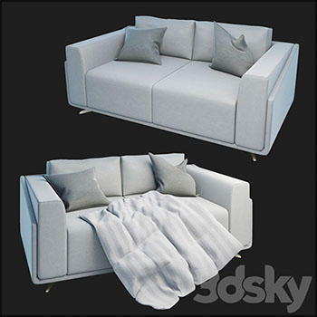 双人沙发3D模型16设计网精选