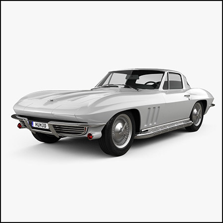 雪佛兰克尔维特C2 1965年汽车3D模型16设计网精选