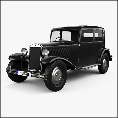 蓝旗亚Lancia Augusta 1933 汽车3D模型16设计网精选