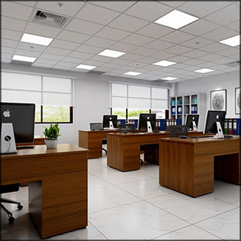 现代办公室场景3D模型16图库网精选