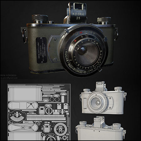 美国柯达相机3D模型16设计网精选