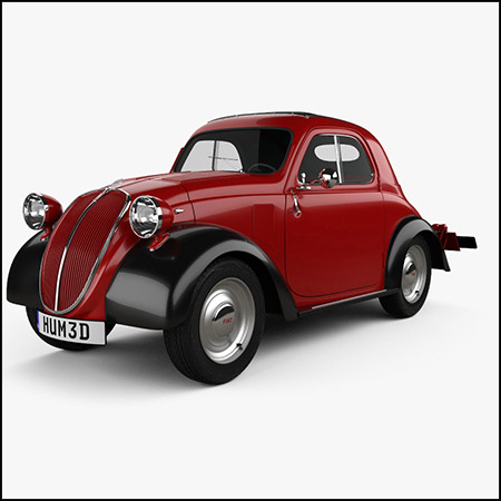 Fiat 500 Topolino 1936 菲亚特汽车3D模型16设计网精选