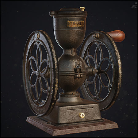 古董咖啡研磨机3D模型16图库网精选