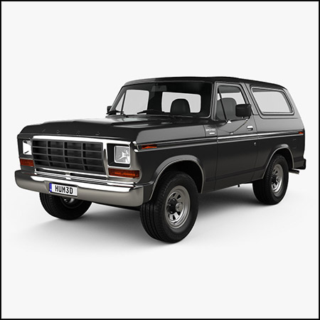 Ford Bronco 1978 福特SUV越野车3D模型16设计网精选