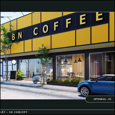 咖啡店室外场景3D模型16设计网精选By Khang Ngngocduy