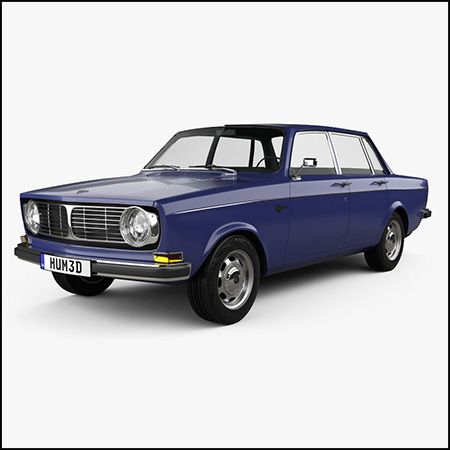 沃尔沃144轿车1967汽车3D/C4D模型