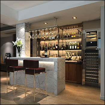 现代别墅室内吧台酒吧吧台3D模型16设计网精选