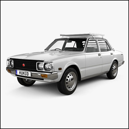 丰田Toyota Corona sedan 1975汽车3D模型16设计网精选