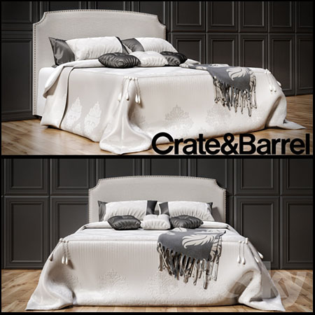 Curve Queen欧式床3D模型16设计网精选