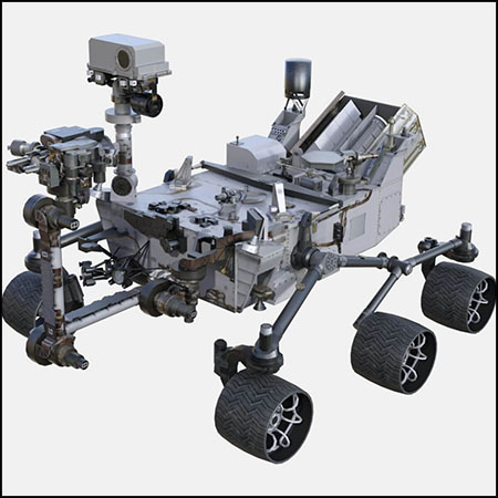 NASA好奇号火星探测器3D模型16设计网精选