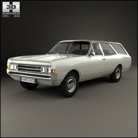 欧宝Opel Rekord C Caravan 1967汽车3D模型